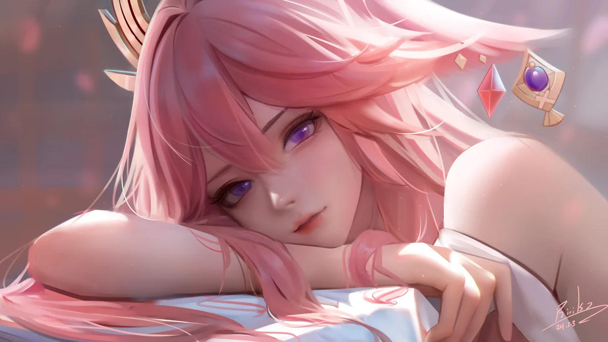 八重美子（原神） 狐狸女孩 动漫女孩 莉莉子