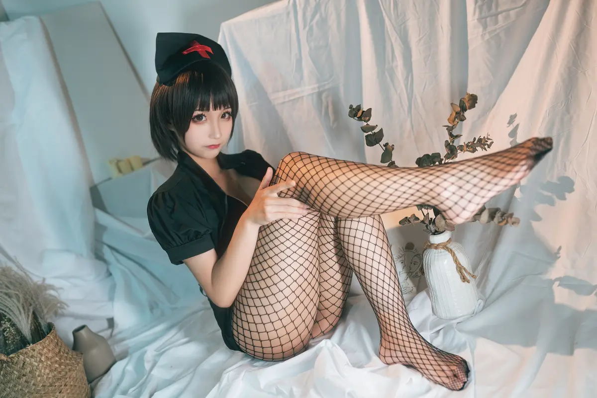 cosplay 护士服 美腿 网袜 美女 性感
