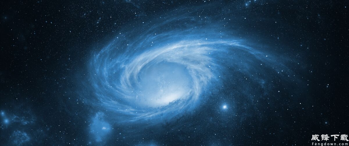 漩涡状星系 带鱼屏风景壁纸