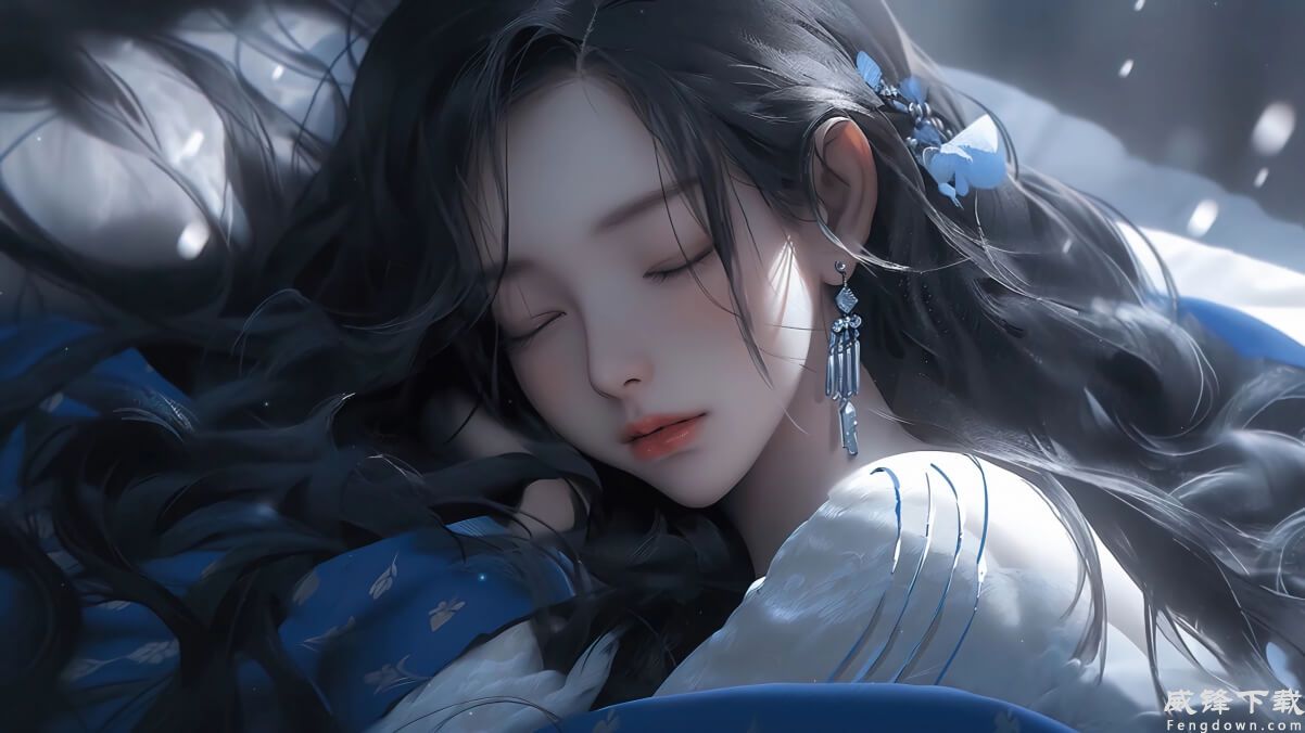 好看唯美古风睡美人 4K壁纸