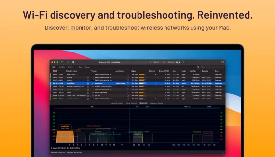 WiFi Explorer Pro 强大的WiFi无线扫描和管理工具